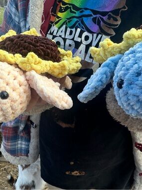 Handmade Plush Sunflower Turtles